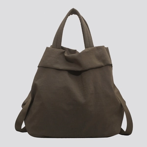 Women Large Capacity Nylon Tote Bag Pleated Lightweight Casual Shoulder Crossbody Bag