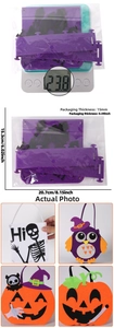 DIY Halloween felt bag set showing 23.8g weight and 20.7cm product dimensions