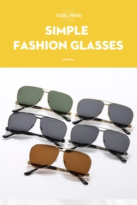 Classic metal pilot sunglasses with double bridge design in multiple color options