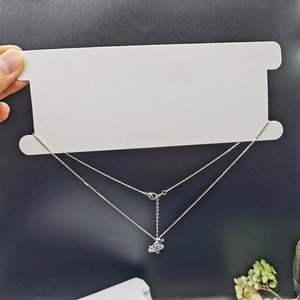Jewelry Display Cards White Cardboard Headband Hairband Packaging Hanging Labels Fashion Accessory Holder
