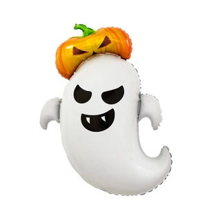 Ghost and pumpkin halloween foil balloon for spooky party holiday decorations