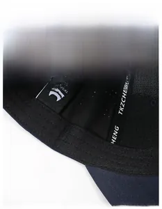 Close-up of quick-dry baseball cap interior showing wide sweatband and breathable mesh holes