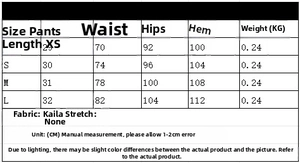 Size chart for women faux leather vest and mini skirt set with detailed measurements