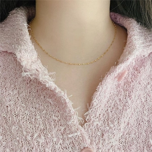 Minimalist 925 sterling silver geometric cube necklace on a gold-plated satellite chain