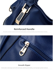 Detail of lychee pattern faux leather handbag with heart-shaped zipper and gold hardware