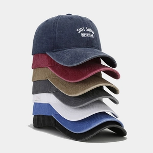 Casquette De Baseball En Coton Lavé Broderie Shit Show Supervisor Retro Casual Chapeau Protection Solaire Unisexe