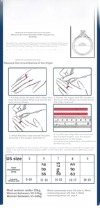 Detailed ring sizing guide for women with measurement methods and US to CN size comparison