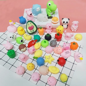 Mochi Squishy Toys Soft Rubber Cute Cartoon Animal Pig Duck Rabbit Stress Relief Sensory Toy For Kids Adults Party Favors
