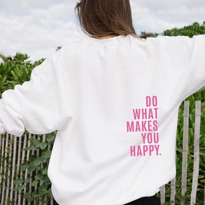Hommes Femmes Sweat-Shirt À Col Rond Mélange Polyester Coton Doublé Polaire Imprimé Slogan Casual Streetwear Y2K Manches Longues