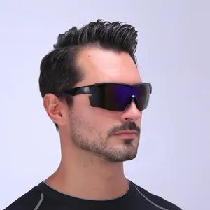 Sports Sunglasses PC Frame Large Shield UV400 Protection Windproof Outdoor Cycling Running Eyewear For Men Women
