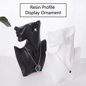 Jewelry Display Stand Resin Portrait Bust Hand Model For Necklace Earring Ring Holder Mannequin Show