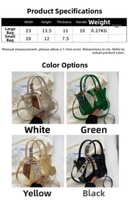Tableau détaillé des tailles pour sac seau à nœud avec dimensions des sacs à main