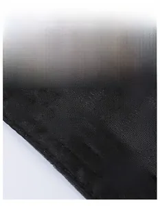 Detail shot of the wide moisture-wicking sweatband inside the black baseball cap