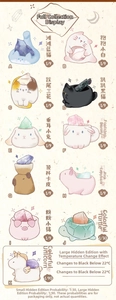 Collection of 11 animal stone figurines including color-changing unicorn and cute animals
