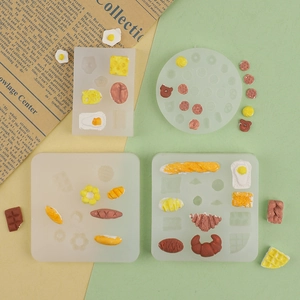 Detailed food-grade silicone mold for making mini waffles, croissants, and donuts