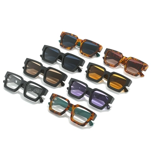 Classic square frame sunglasses and anti-blue light glasses in multiple trendy colors