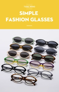 Detailed array showing multiple colors of cat eye sunglasses with high-quality frames