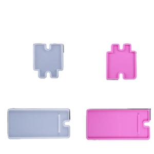 DIY silicone molds for resin phone stand casting in square and rectangle shapes