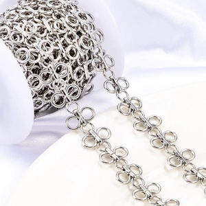 Stainless Steel Clover Link Chain DIY Jewelry Making Supplies For Necklace Bracelet Crafting Fashion Findings