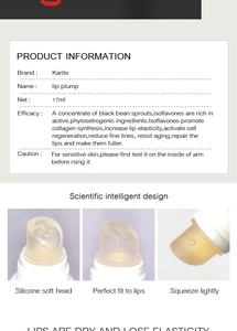 Specifiche del lucidalabbra volumizzante da 17ml con testina in silicone e modo d'uso