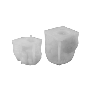 Set of two conch-style resin silicone molds for DIY candles and plaster home decor