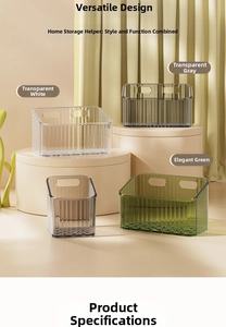 Detailed view of fluted texture and handles on premium PET wall-mounted storage bins