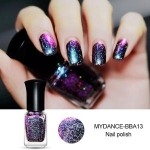 Starry holographic chameleon nail polish MYDANCE-BBA13 with shimmering glitter effect