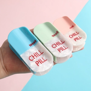 Pill And Eight Ball Shape Hair Claw Acetate Creative Novelty Chill Pill Hair Clip For Women Geometric Hair Accessory