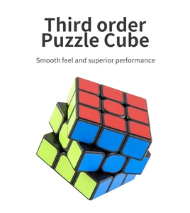 Detail of 3x3x3 speed cube with smooth rotation and high performance matte finish