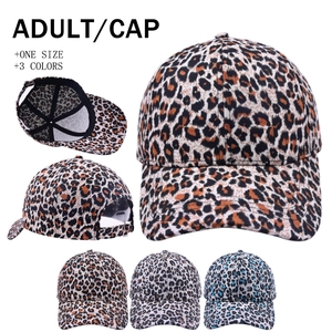 Leopard Print Baseball Cap Cotton Adjustable Metal Buckle Outdoor Sun Protection Fashion Snapback Hat Unisex