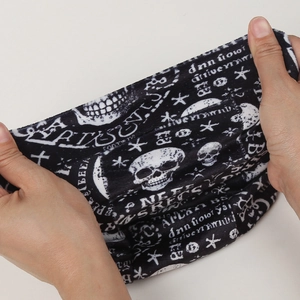 Bandeau élastique avec imprimé tête de mort pour le cyclisme et le sport en plein air