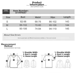 Detailed size chart for the summer halter maxi dress showing chest and length measurements