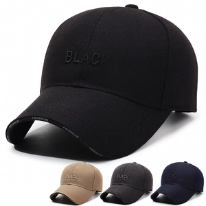 Unisex Baseball Cap Polyester Letter Embroidery Adjustable Metal Buckle Sun Protection Outdoor Sports Hat