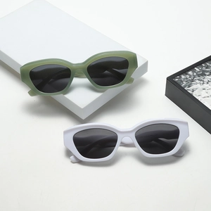 Retro Cat Eye Sunglasses With Unique Wavy Temples TR90 Frame UV400 Protection Trendy Outdoor Polarized Eyewear