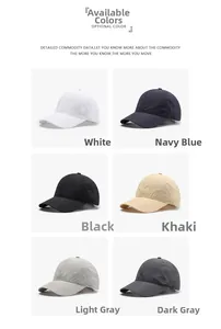 Six colors of quick-dry mesh baseball caps with breathable perforated texture and S logo