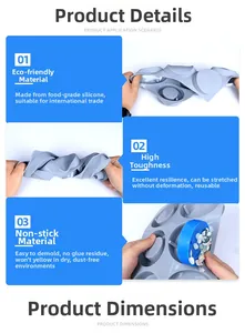 Détail du moule en silicone souple de qualité alimentaire avec surface antiadhésive durable