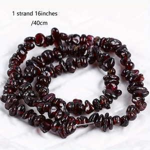Deep red garnet crystal beads strand 16 inches for handmade jewelry making