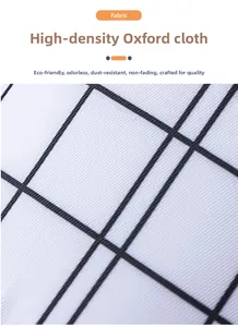 Close-up detail of high-density oxford fabric with durable black and white weave texture
