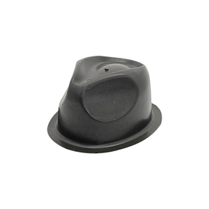 Protective black matte cone hat stand for Panama wool felt hats in durable plastic