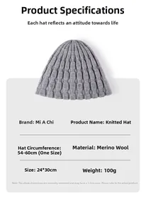 Macro detail of cashmere knit beanie featuring premium 3D honeycomb texture for warmth