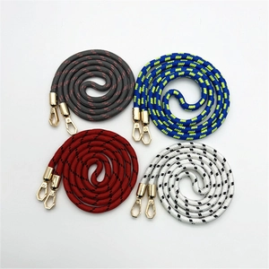 Set di tracolle etniche in tessuto con moschettoni nei colori grigio, blu, rosso e bianco