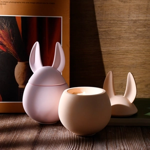 Minimalistische Silikonform für Hasen-Aufbewahrungsbox und Eierkerzenhalter für Ostern