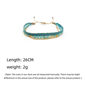 Multilayer Miyuki beaded bracelet with chevron ribbon and adjustable drawstring