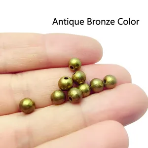 Antike bronzefarbene Abstandsperlen aus Legierung für DIY-Schmuck und Armbänder