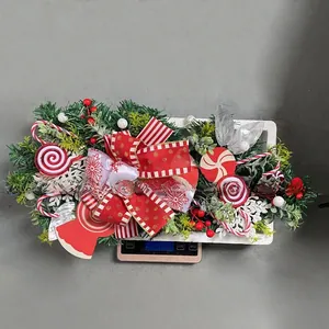 Detailed size measurement and weight of 50cm Christmas inverted tree with candy decor