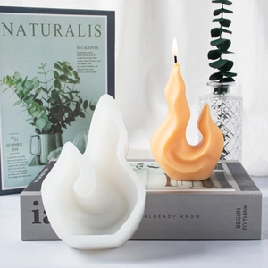 Stampo in silicone a forma di fiamma per candele fai-da-te e decori in corallo