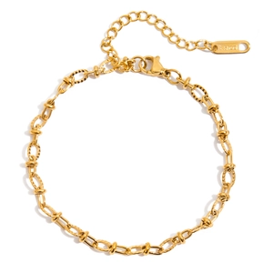 Elegant gold stainless steel heart bracelet for women with high-quality zircon accents