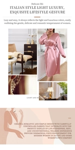 Detail of pink satin bathrobe showing smooth silk-like texture and matching belt design