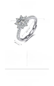 Detailed macro view showing the S925 hallmark on silver-plated heart-shaped open ring