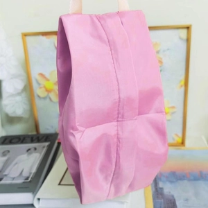 Pink waterproof travel organizer bag with handle for lingerie and toiletries